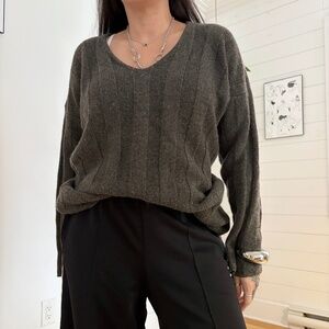 Sisley wool knit oversized sweater